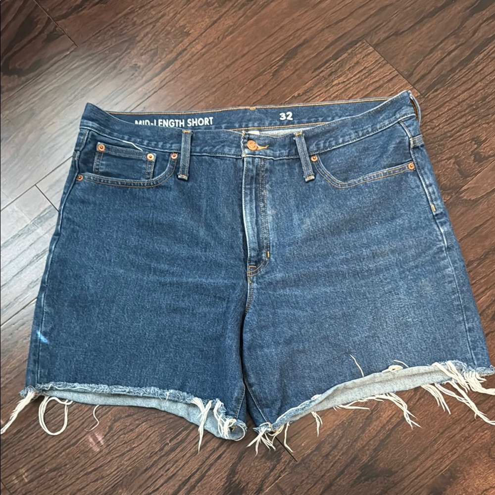 J. Crew Denim mid-length shorts, high rise, size 32